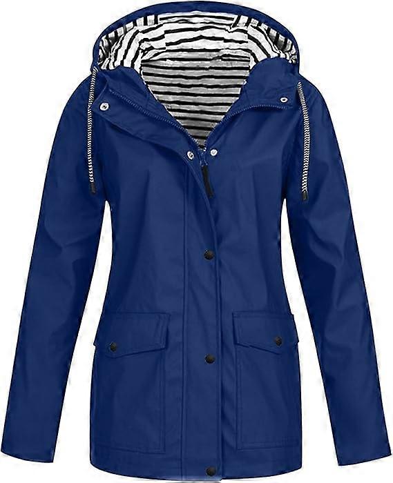 NOBLEMOON Femme Revers Trench Avec Ceinture, Coupe-Vent Imperméable