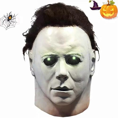 Masque De Michael Myers Pour Halloween, Tête Entière, Effrayant, Horreur, Meurtrier, Cosplay, Taille Adulte.