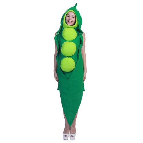 Déguisement De Pois Pour Une Fête D'halloween Ou Un Carnaval, Thème Légumes.