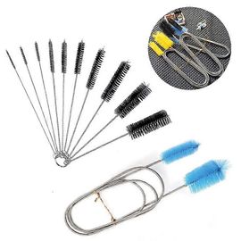 Ensemble De Brosses Pour Filtre D'aquarium, Nettoyeur De Tuyau D'arrosage À Poils Flexibles À Double Extrémité Avec Tête En Acier Inoxydable