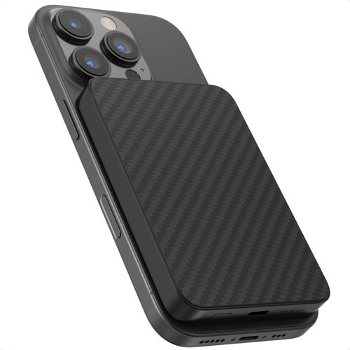 Accezz Powerbank Kevlar 5 000 Mah Magsafe Et Qi2 Noir