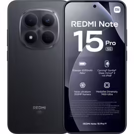 Xiaomi Redmi Note 15 Pro 5G Dual-SIM 256 Go Noir
