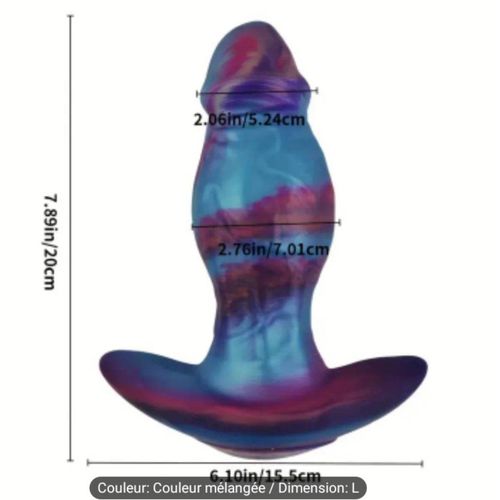 Plug Anal Gode Réaliste Coloré Taille L Butt Sextoys Dildo Anal Vaginal Sex