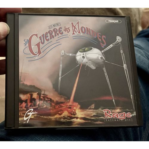 Jeff Waynes The War Of The Worlds PC CDROM 1998 Version Francaise 2 CD Rom Manuel Boitier Plastique Double Complet Rage Games GT Interactive Jeu Retro Strategie RTS Windows 95 98 Collector