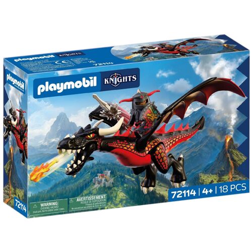 Playmobil Knights 72114 - Dragon noir & chevalier