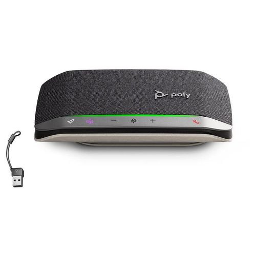 HP Poly Sync 20-M - Haut-parleur intelligent - Bluetooth - filaire, sans fil - USB-A, USB-C - noir - Certifié pour Microsoft Teams