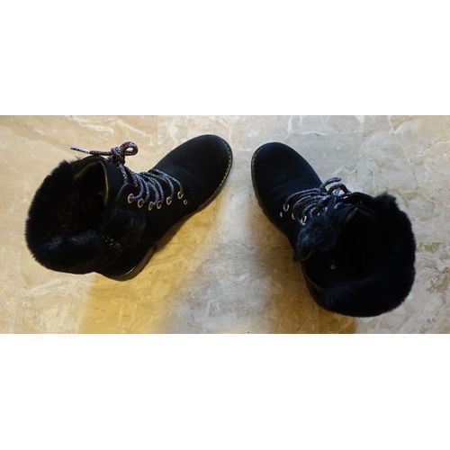 Bottines Nubuck Noires Femme - 38