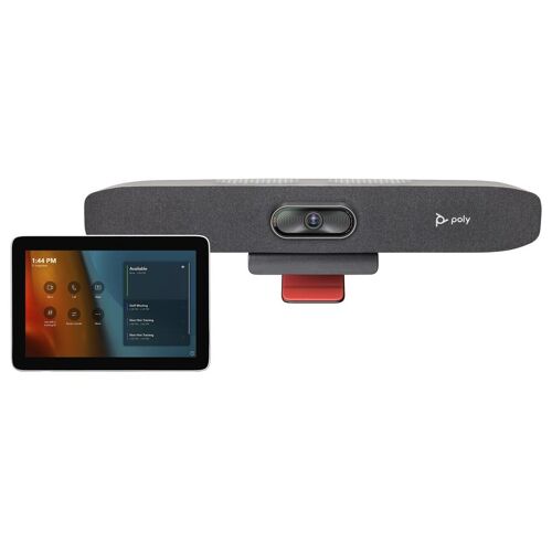 HP Poly Studio - Pour Microsoft Teams - Small Room Kit - kit de vidéo-conférence (contrôleur tactile Poly GC8, Poly Studio R30 video bar) - certifié Zoom, Certifié pour Microsoft Teams - sable - power adapter included