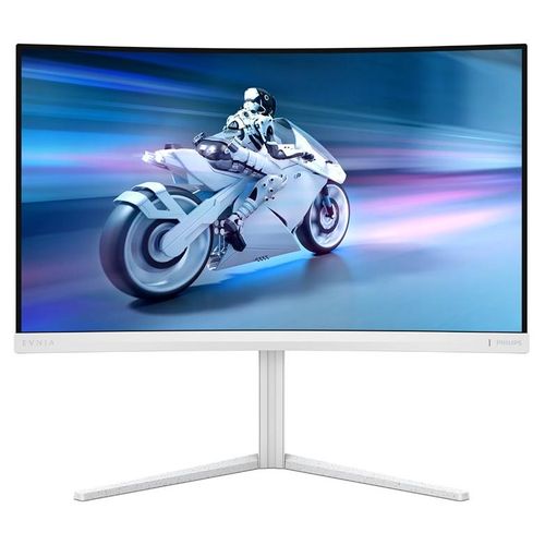 Philips Evnia 5000 27M2C5501 - Écran LED - jeux - incurvé - 27" - 2560 x 1440 QHD @ 180 Hz - Fast VA - 5000:1 - HDR10 - 0.5 ms - 2xHDMI, DisplayPort - blanc