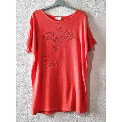 Pull Pôles Taille Unique Orange Lin Tbe