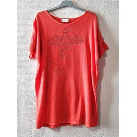 Pull Pôles Taille Unique Orange Lin Tbe