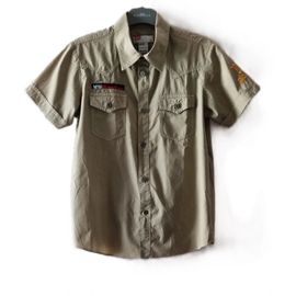 Chemise Diesel Taille 38/40 Kaki Coton Tbe