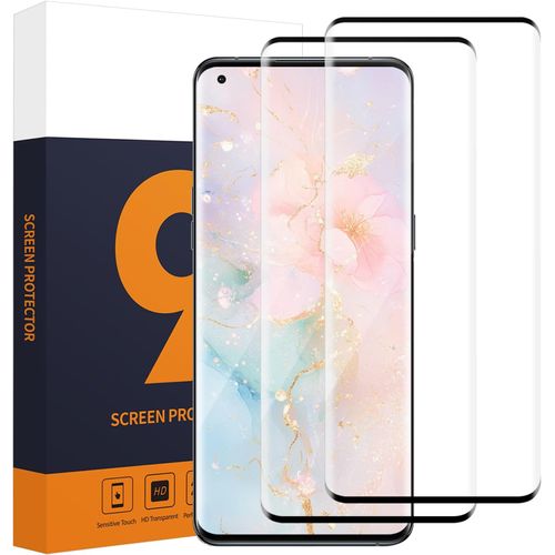 JGD-2 Pièces Verre Trempé pour OPPO Find X5 Pro, 3D Anti-huile résistant vitre protection pour OPPO Find X5 Pro Protection en Écran, Sans Bulles Haute Sensibilité Tactile Film Protection écran