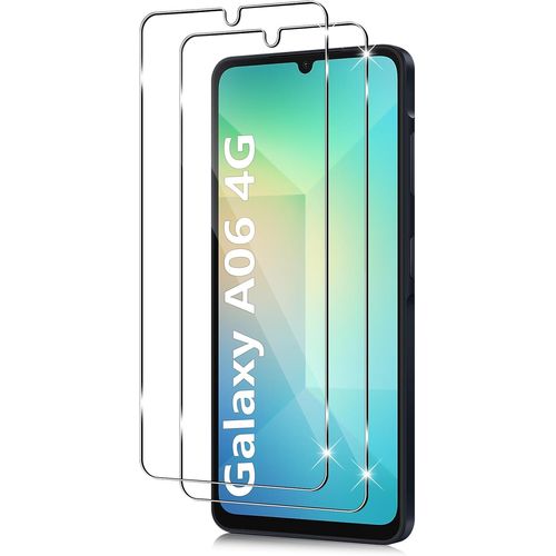 JGD-Verre Trempé pour Samsung Galaxy A06 4G, 2 Pièces Film Protection D'écran 9H Dureté Film Haute Définition Sans Bulles