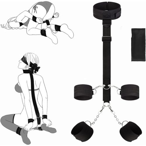 Jgd-Menottes Sexy Érotique Sex Lit Kit Bdsm Bondage Retenue Et Bondage Bdsms Set Accessoires Hard Sm Bondagerie Sexes Harnais Femme Sexy Érotique Bdsm Homme Kit Sm Sex Toy¿S Jouet Sexualité Couple