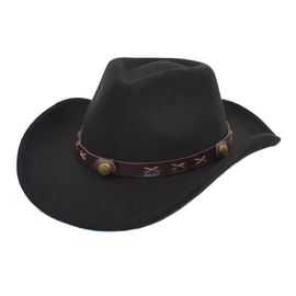 Chapeau En Feutre A Large Bord, Chapeau Vintage, Accessoire De Mode Pour Homme, Accessoire De Cosplay Pour Fetes