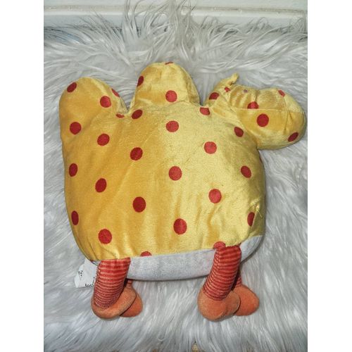 Peluche dromadaire IKEA doudou jaune et rouge