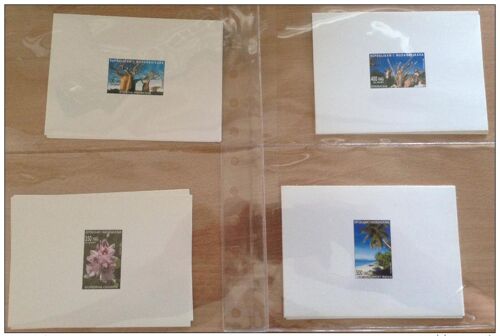 Madagascar Madagaskar 2002 8x Epreuve De Luxe Proof Faune Fauna Lemur Flora Flore Fleurs Trees Lemurien Animals Blumen