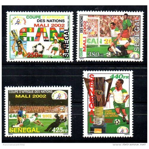 Senegal 2002 Mali Coupe D'afrique Des Nations Africa Cup Can Fussball Football Soccer 4 Val. Rare Mnh