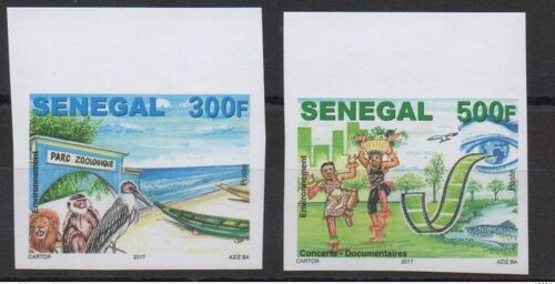 Senegal 2017 Mi. ? Imperf Environnement Umweltschutz Fauna Faune Lion Monkey Bird Vogel Oiseau Movie Cinema Fish Poisson