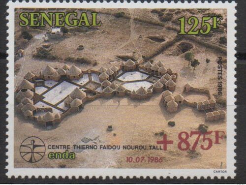 Senegal 1988 Mi. 987i +875f 10.07.1986 Enda Faidou Saidou Variety Centre Thermo Mnh** Scarce !