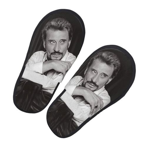 Pantoufles Johnny Hallyday - Collector Taille M 36-40 Livraison Offerte - 24 Modèles Disponibles