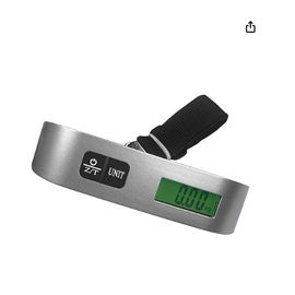 Balance électronique à bagages Newaner, balance de voyage numérique portable, capacité maximale 50 kg (110 lb), fonction tare et écran LCD rétroéclairé. Idéale pour les bagages, les voyages, maison.