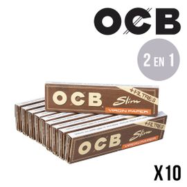 OCB VIRGIN SLIM + TIPS PAR 10