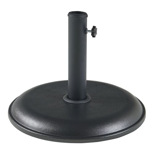 Pied De Parasol Jardin Extérieur Béton 45 X 5 Cm Noir Helloshop26 03_0010250