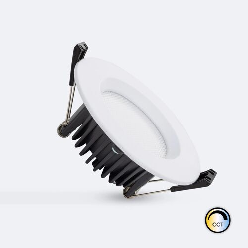Downlight Led 7w Rond Aero Cct Sélectionnable 130 Lm/W Microprismatique Coupe Ø 75 Mm No Flicker (2700k - 3200k - 4000k) Sélectionnable (Chaud-Neutre)
