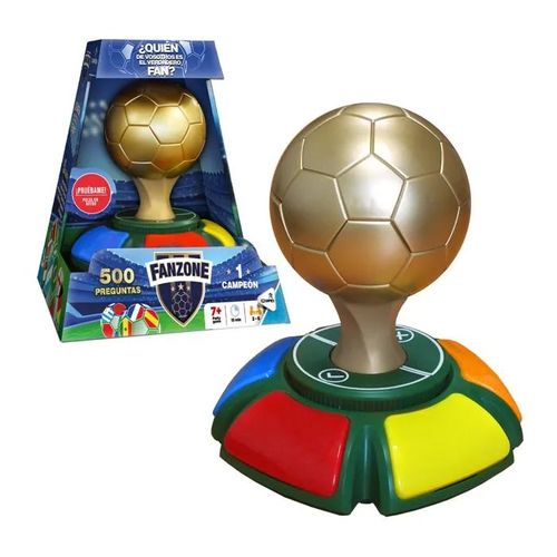 Jeu De Société De Football - Famogames - Fanzone - 500 Questions - 4 Joueurs - Multicolore - 21.5x21.5 Cm - Plastique