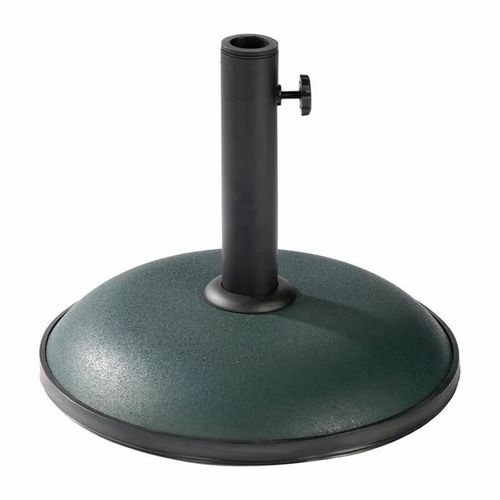 Base De Parasol Ronde En Ciment - Marbueno Summer - 36x29,5 Cm - 11 Kg - Vert - Compatible Ø30/35/38 Mm - Design Moderne
