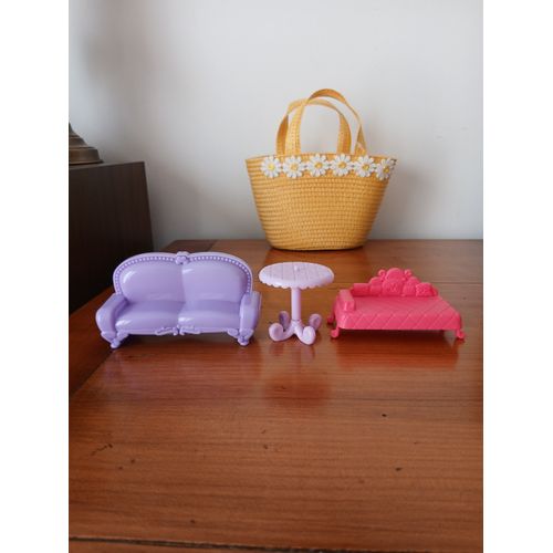 Jouets miniatures/maison poupée: Canapé, Sofa & Guéridon