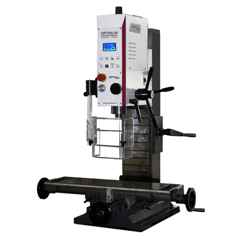 Perceuse-fraiseuse professionnelle X 450 mm Y 200 mm Z 450 mm SANS engrenages avec entraînement direct CM3/M12 0,9 kW 230V Optimill MH3DV