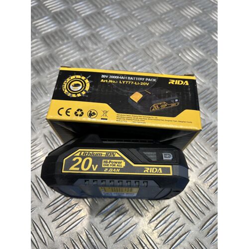 batterie 20v - 2Ah Rida ly777 pour outils silex Schneider Rida Meterk Liangye electro portatif perceuse scie agrafeuse visseuse pistolet colle gonfleur tronçonneuse ...