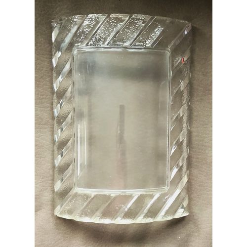 Cadre photo incurvé en cristal d'Arques