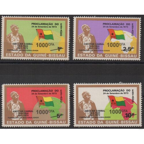 Guine-Bissau Guinea Guinee Bissau Overprint Surcharge 2016? History Flags Politics Map Karte Flagge Fahne Drapeau