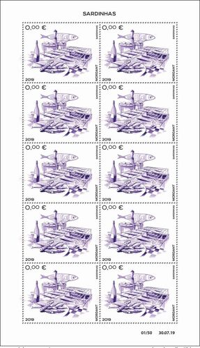Portugal 2019 - Vignette Cinderella 0 € " Sardinhas " Sardines Thierry Mordant