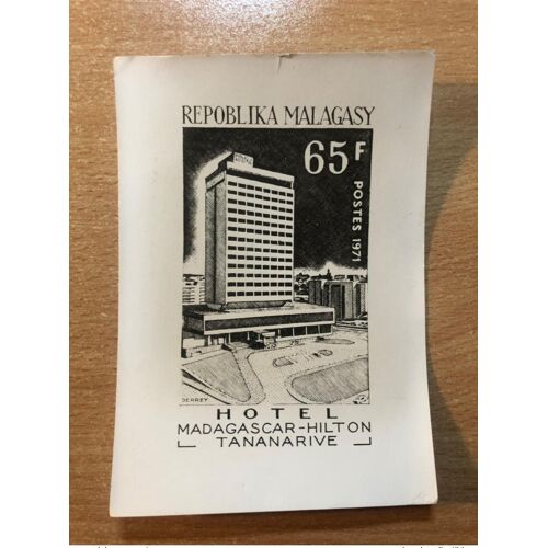 Madagascar 1971 - Epreuve Photo Publicity Essay Hotel Hilton Tananarive