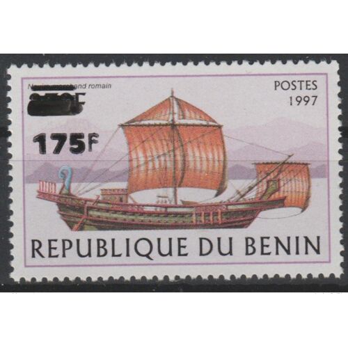 Benin 2005 Mi. 1380 Bateau Boot Boat Rome Empire Romain Romer Surcharge Overprint Mnh**