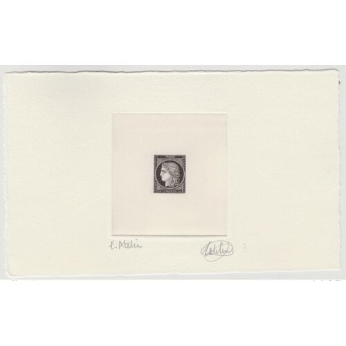 France 2014 - Yt 4871 / 4873 Ceres 1849 Barre Epreuve D'artiste D'atelier Proof Salon Du Timbre Paris Catelin