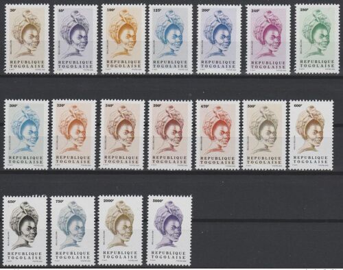 Togo 2020 - Mi. ? Serie Courante Bella Bellow 18 Valeurs Mnh**