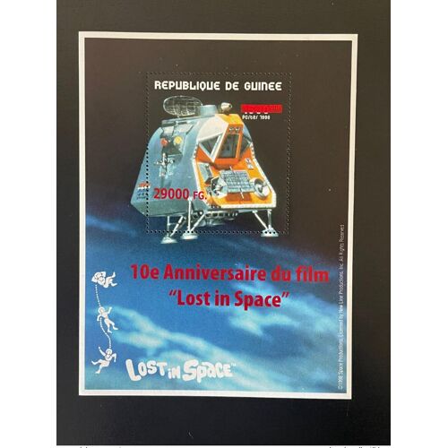 Guinee Guinea 2008 Mi. Bl. 1655 Surcharge Overprint Lost In Space Espace Film Movie Raumfahrt