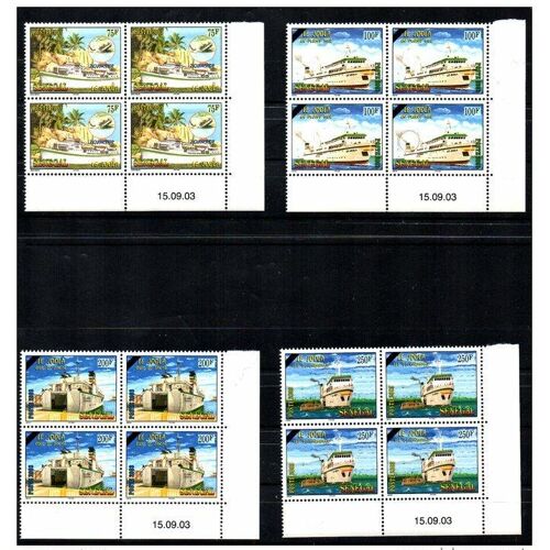Senegal 2003/2011 Block Of 4 Bloc De 4 Coin Date Le Joola Ship Paquebot Schiff Marine Boat Tragedy 2002 4 Val. Rare Mnh