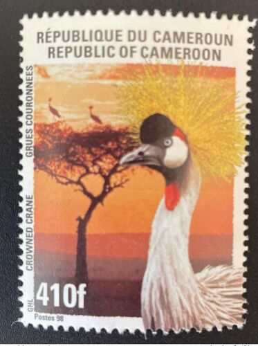 Cameroun Cameroon Kamerun 1998 Mi. 1232 Crowned Crane Grues Couronnees Bird Vogel Oiseau 410f