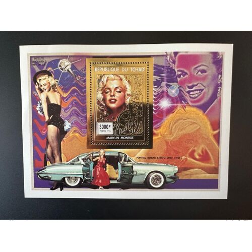 Tchad Chad Tschad 1996 Mi. Bl. 248 A Marilyn Monroe Gold Or Car Voiture Auto Raumfahrt Espace Space Pontiac