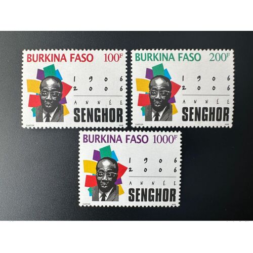 Burkina Faso 2006 Mi. 1887 - 1889 Leopold Sedar Senghor President 1906 Senegal Annee