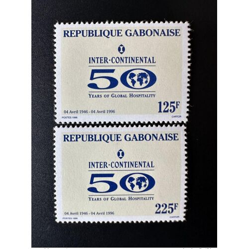 Gabon Gabun 1996 Mi. 1294 - 1295 Hotel Inter-Continental 50 Ans Years Jahre Rare !