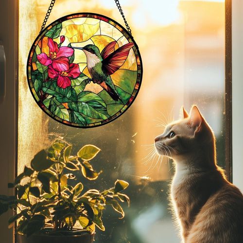 Capteur De Soleil En Acrylique De 30 Cm Avec Chaîne De Suspension Et Ventouse Adapté Aux Fenêtres, Maison Et Jardin