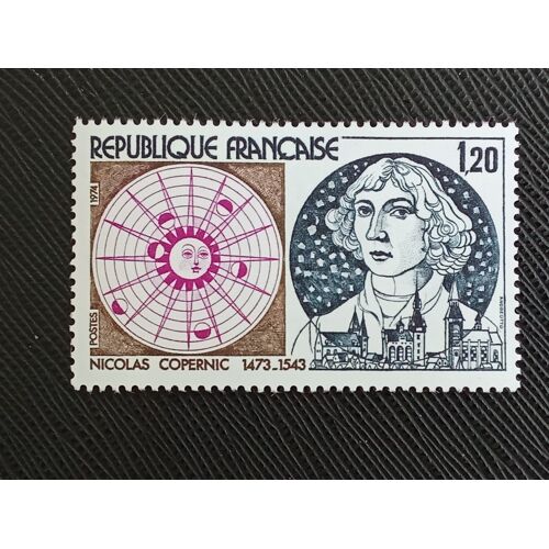 Timbre France Y T 1818 Nicolas Copernic, Astronome (1473-1543) 1974 ( 181206 )